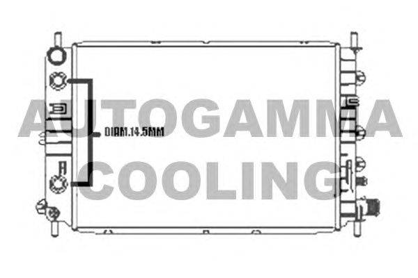 Радиатор, охлаждение двигателя AUTOGAMMA 104170