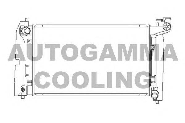 Радиатор, охлаждение двигателя AUTOGAMMA 104379