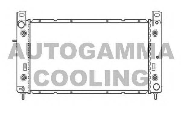Радиатор, охлаждение двигателя AUTOGAMMA 104593