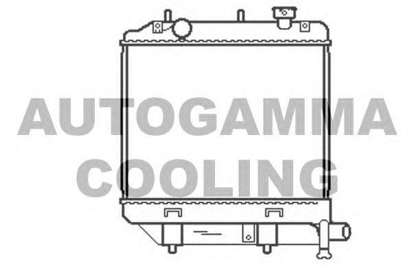 Радиатор, охлаждение двигателя AUTOGAMMA 104676