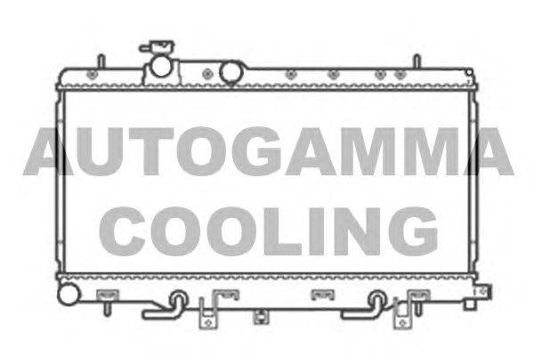 Радиатор, охлаждение двигателя AUTOGAMMA 104708