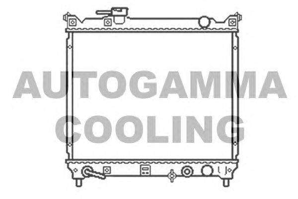 Радиатор, охлаждение двигателя AUTOGAMMA 104712