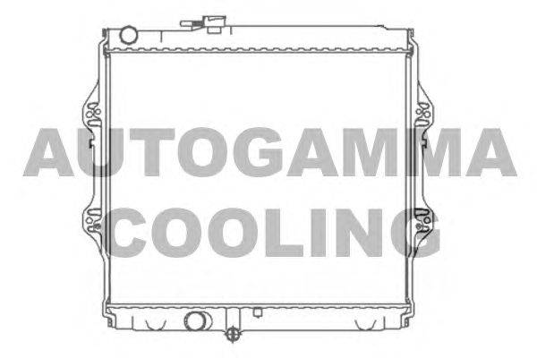 Радиатор, охлаждение двигателя AUTOGAMMA 104729