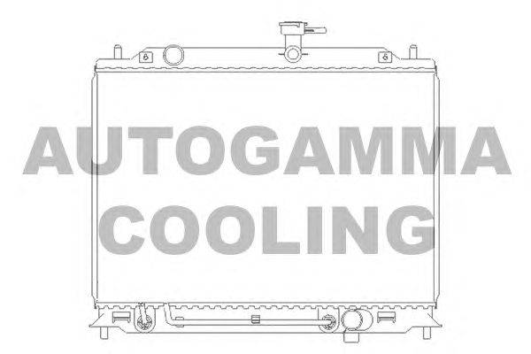 Радиатор, охлаждение двигателя AUTOGAMMA 104831