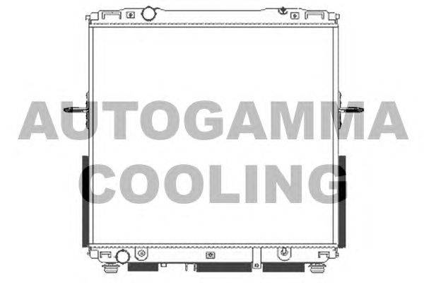 Радиатор, охлаждение двигателя AUTOGAMMA 105130