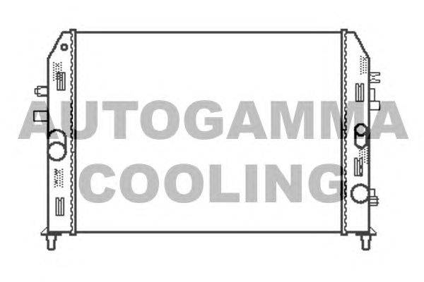 Радиатор, охлаждение двигателя AUTOGAMMA 105167