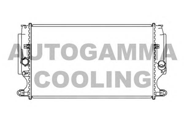 Радиатор, охлаждение двигателя AUTOGAMMA 105582