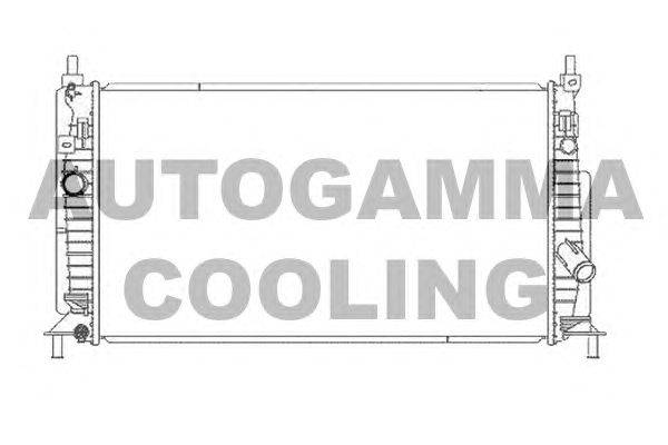 Радиатор, охлаждение двигателя AUTOGAMMA 105754