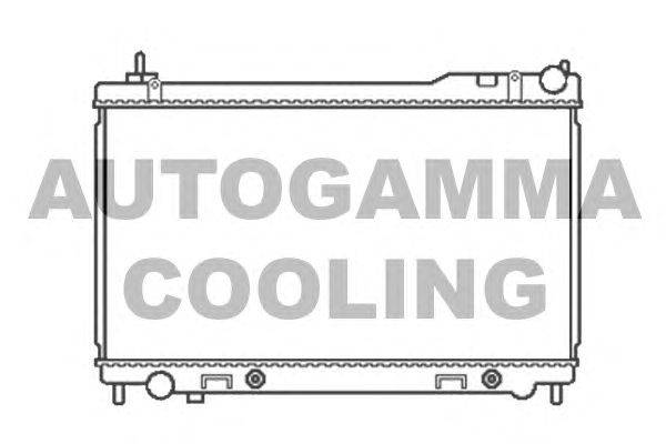 Радиатор, охлаждение двигателя AUTOGAMMA 105760