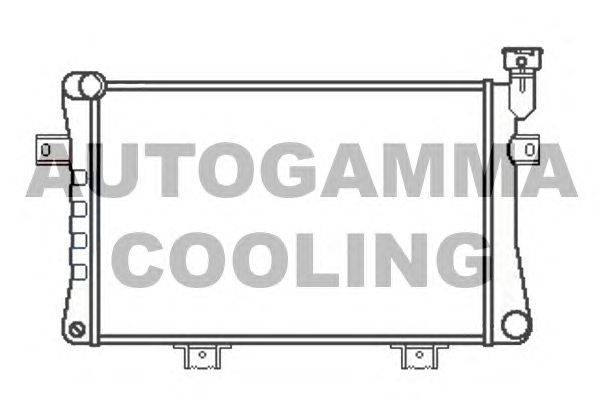 Радиатор, охлаждение двигателя AUTOGAMMA 107034