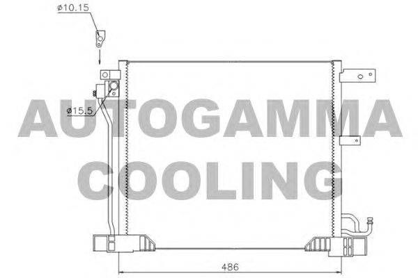Конденсатор, кондиционер AUTOGAMMA 107186