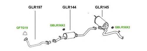 Система выпуска ОГ GT Exhaust 1042