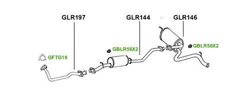 Система выпуска ОГ GT Exhaust 1043