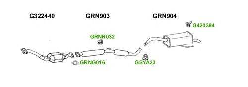 Система выпуска ОГ GT Exhaust 10571