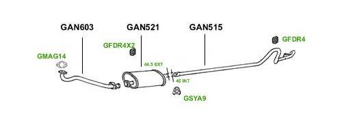 Система выпуска ОГ GT Exhaust 1088