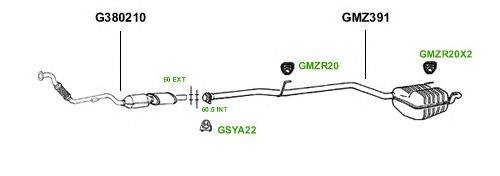 Система выпуска ОГ GT Exhaust 1163