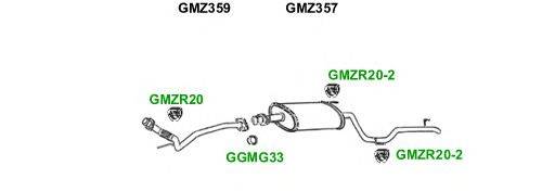 Система выпуска ОГ GT Exhaust 1182