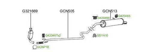 Система выпуска ОГ GT Exhaust 132