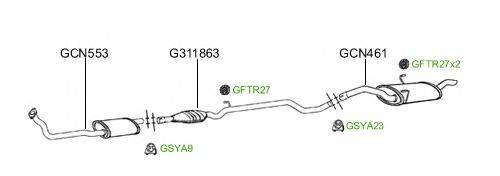 Система выпуска ОГ GT Exhaust 161