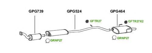 Система выпуска ОГ GT Exhaust 1724