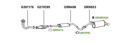 Система выпуска ОГ GT Exhaust 1786