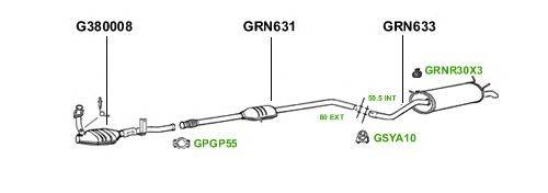 Система выпуска ОГ GT Exhaust 1876