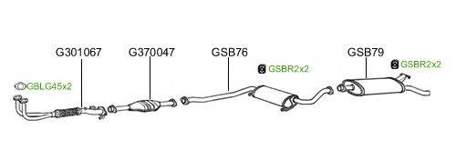 Система выпуска ОГ GT Exhaust 2046