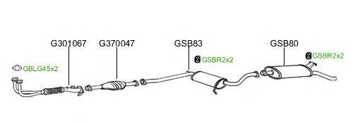 Система выпуска ОГ GT Exhaust 2051