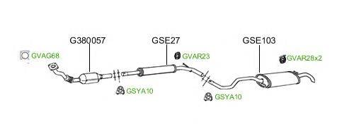 Система выпуска ОГ GT Exhaust 2085