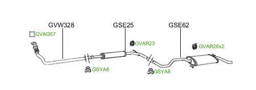 Система выпуска ОГ GT Exhaust 2093