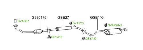 Система выпуска ОГ GT Exhaust 2098
