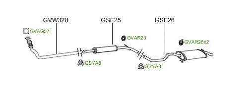 Система выпуска ОГ GT Exhaust 2132