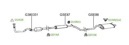 Система выпуска ОГ GT Exhaust 2141