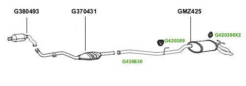 Система выпуска ОГ GT Exhaust 3045