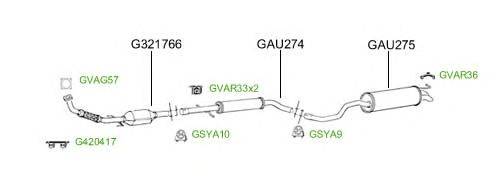 Система выпуска ОГ GT Exhaust 4709