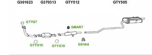 Система выпуска ОГ GT Exhaust 5323