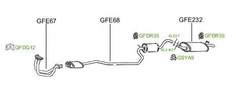 Система выпуска ОГ GT Exhaust 613