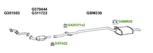 Система выпуска ОГ GT Exhaust 6150