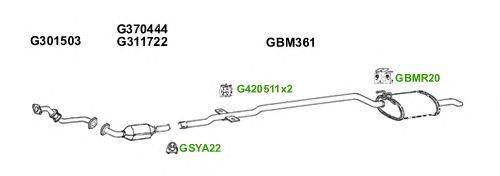 Система выпуска ОГ GT Exhaust 6151