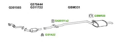 Система выпуска ОГ GT Exhaust 6155