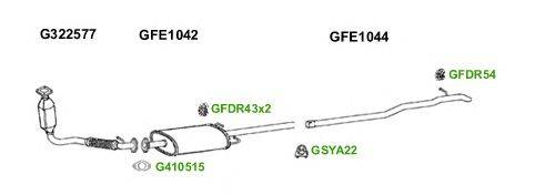 Система выпуска ОГ GT Exhaust 6386