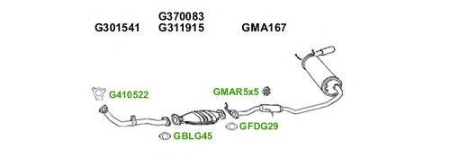 Система выпуска ОГ GT Exhaust 6522