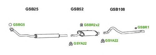 Система выпуска ОГ GT Exhaust 6952