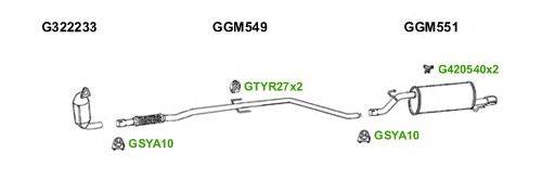 Система выпуска ОГ GT Exhaust 7180