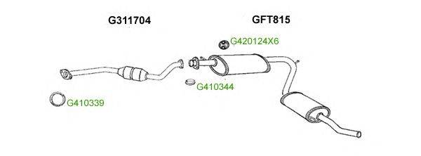 Система выпуска ОГ GT Exhaust 7764