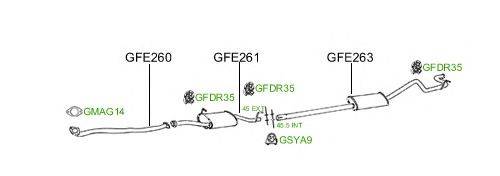 Система выпуска ОГ GT Exhaust 791
