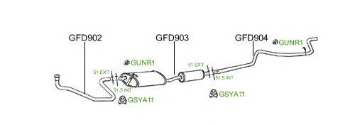 Система выпуска ОГ GT Exhaust 811