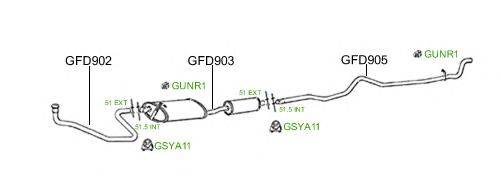 Система выпуска ОГ GT Exhaust 831