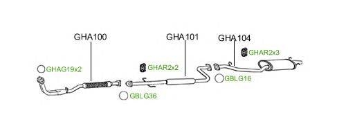 Система выпуска ОГ GT Exhaust 896