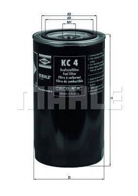 Топливный фильтр KNECHT KC 4